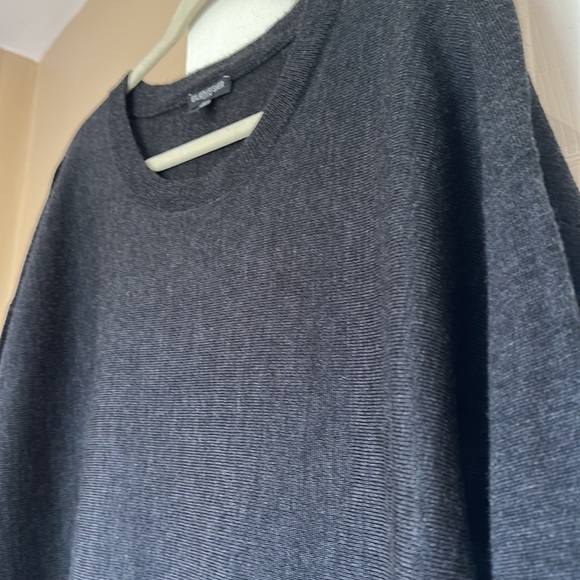 Eileen Fisher Merino Wool Sweater Dolman Sleeve Dark Gray Size Petite Medium - Picture 6 of 10